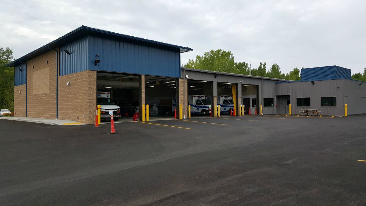 New Ambulance Bays Two new bays to house our seven ambulances and two squad vehicles.